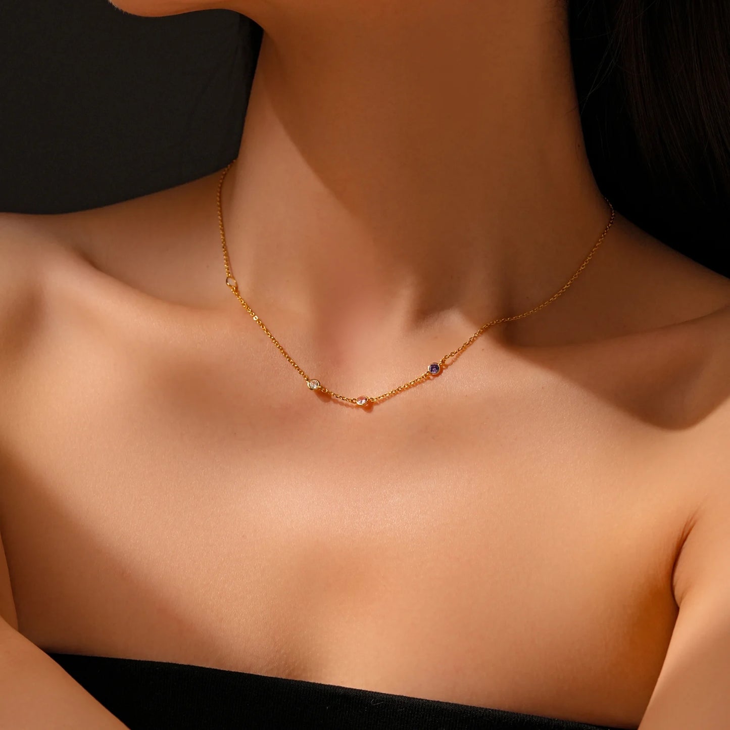 Opalkette - 925 Sterling Silber