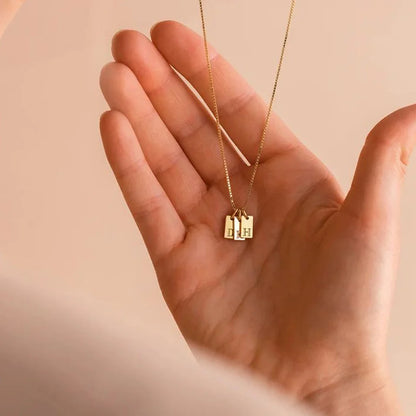 Letter Square Necklace