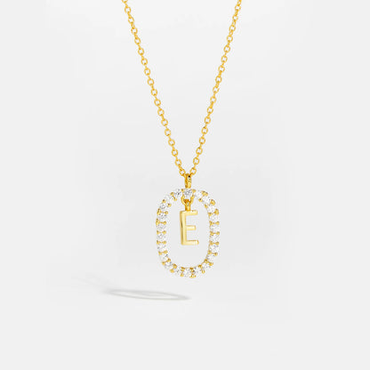 Eternal Initial Necklace - 925 Sterling Silver