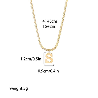Golden Initial Necklace