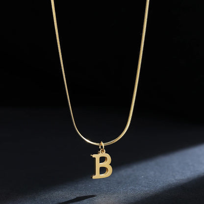 Golden Initial Necklace