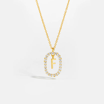 Eternal Initial Necklace - 925 Sterling Silver