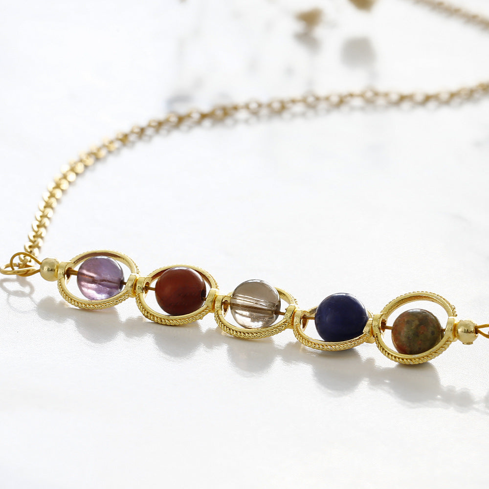 Dainty Handmade Zodiac Stones Necklace