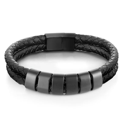 Minimal Personalized Name(s) Leather Bracelet