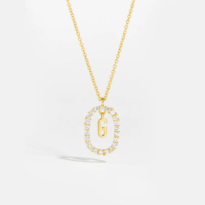 Eternal Initial Necklace - 925 Sterling Silver
