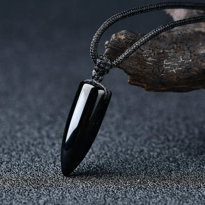 Energetic Protection Obsidian Stone Necklace