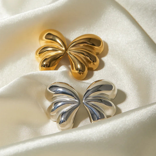 Elegant Three Petal Symmetrical Earrings