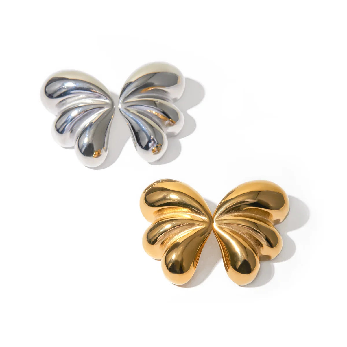Elegant Three Petal Symmetrical Earrings