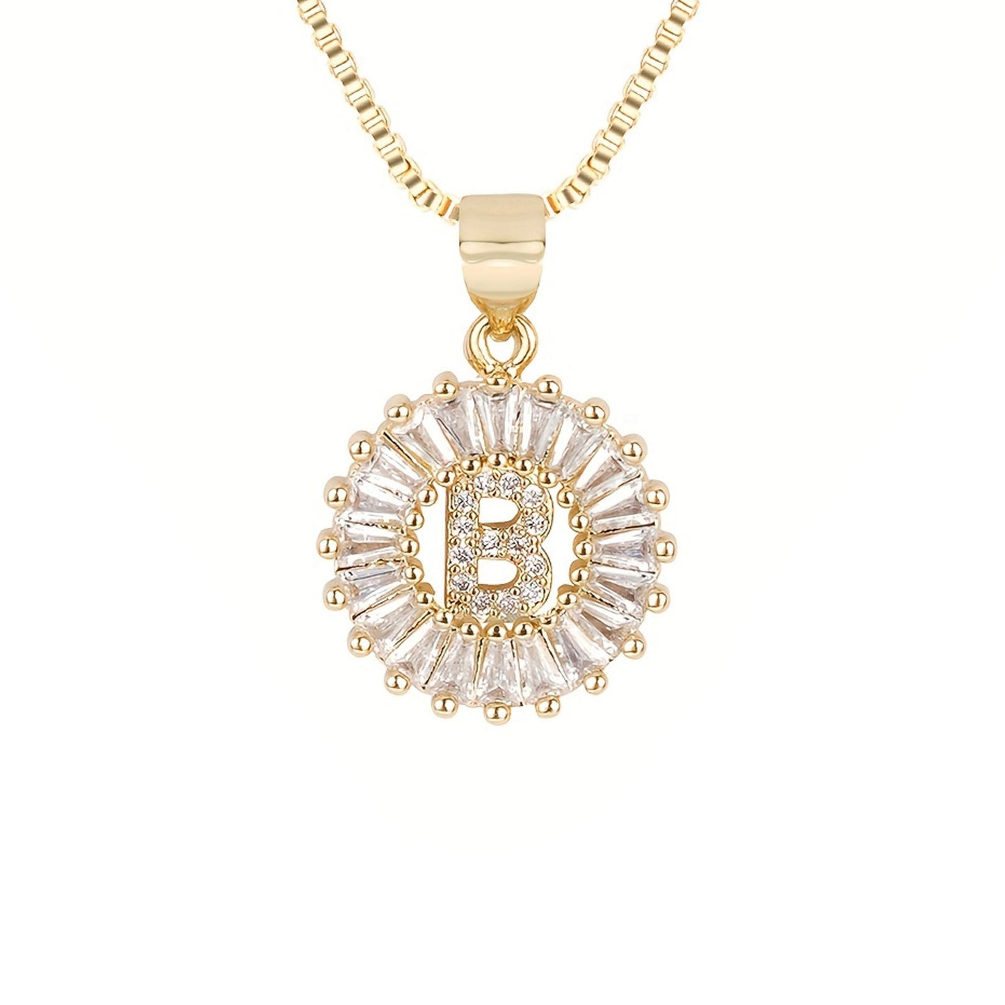 Circle Initial Necklace