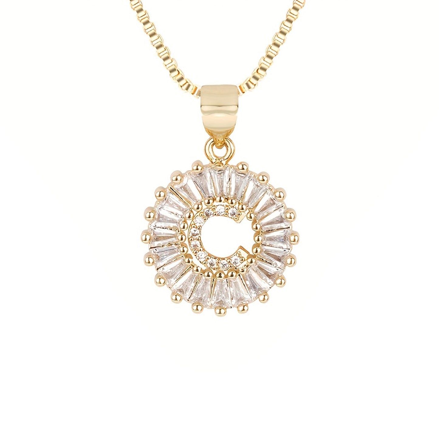 Circle Initial Necklace