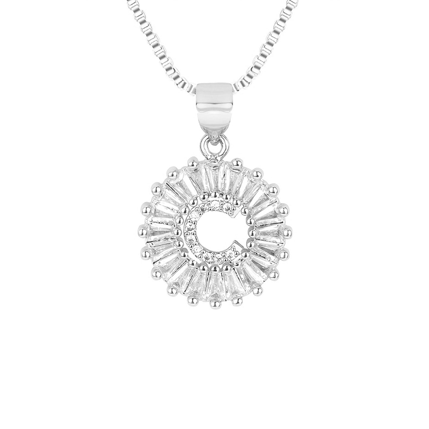 Circle Initial Necklace