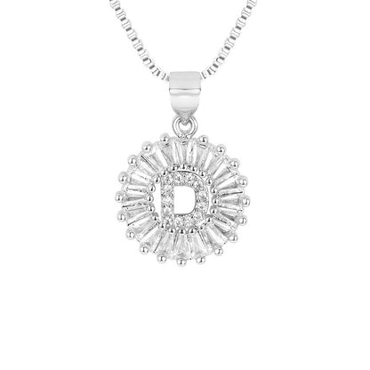 Circle Initial Necklace