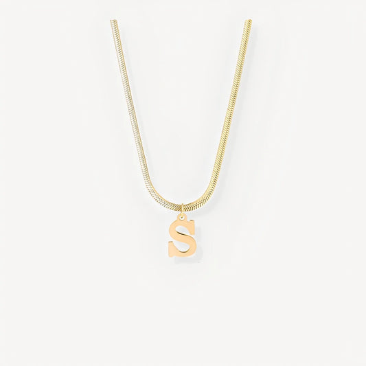 Golden Initial Necklace