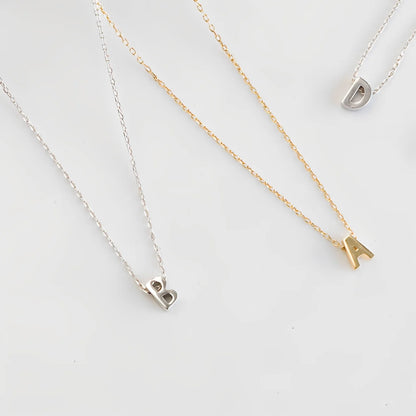 Mini Golden Initial Necklace
