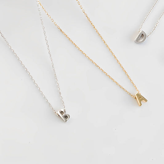 Mini Golden Initial Necklace