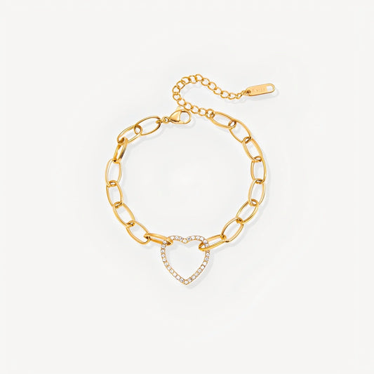 Hollow Heart Bracelet