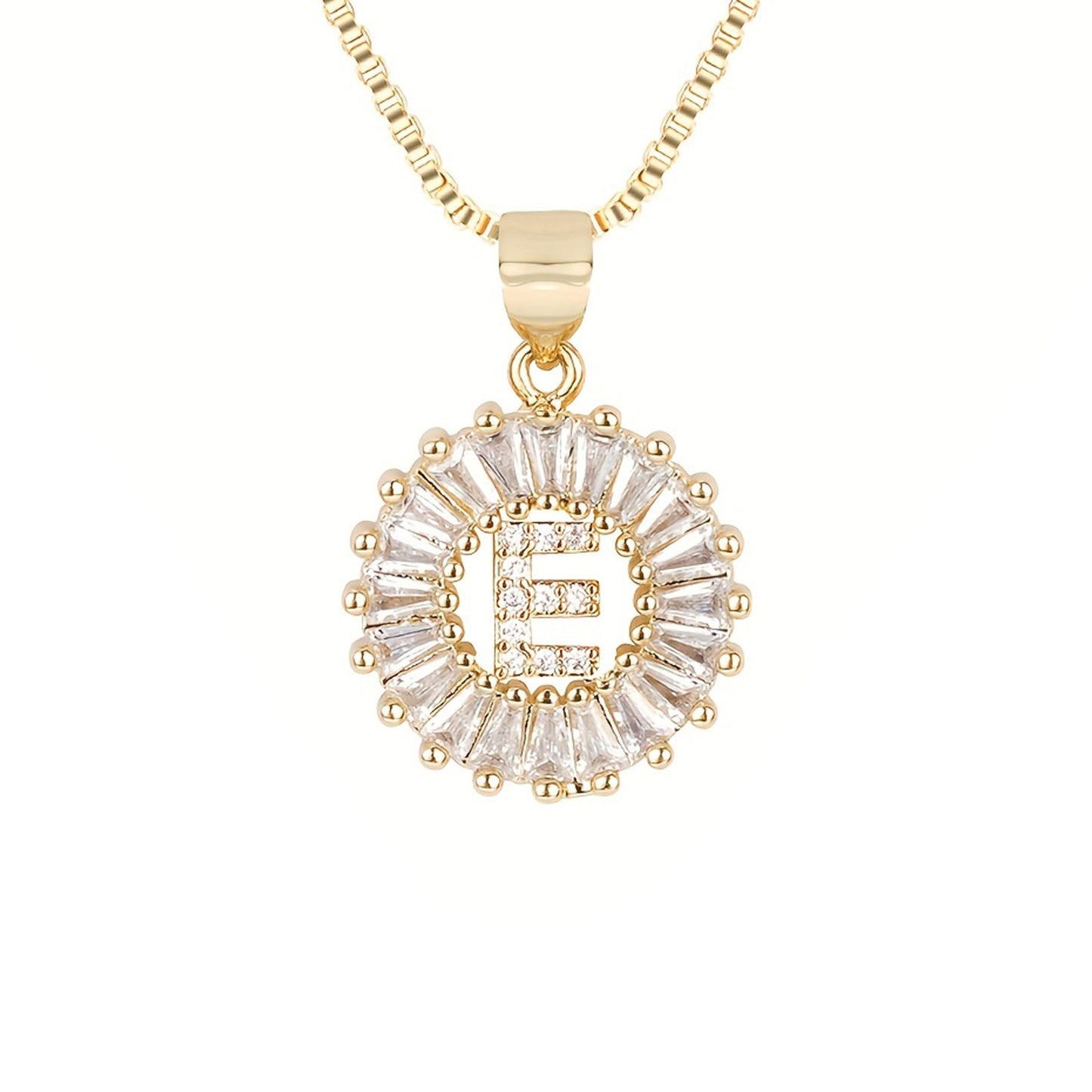 Circle Initial Necklace