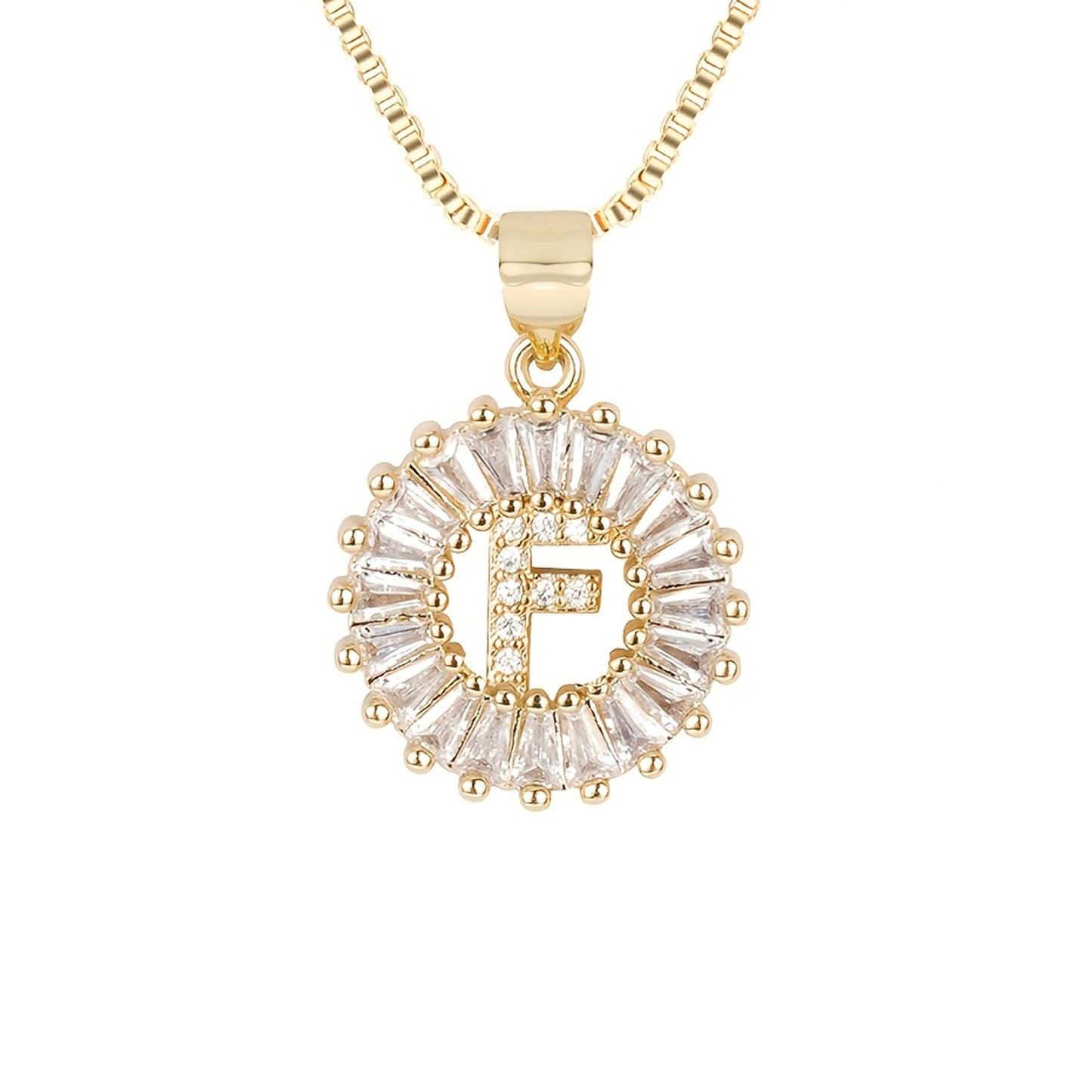 Circle Initial Necklace