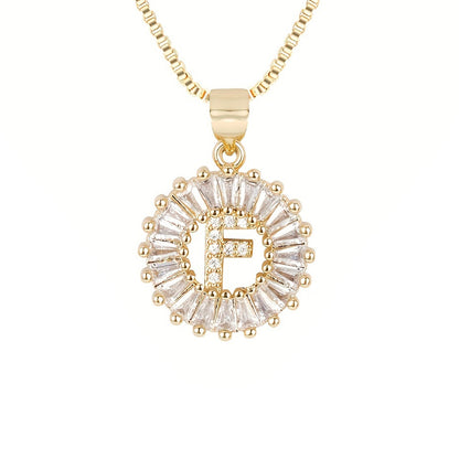 Circle Initial Necklace