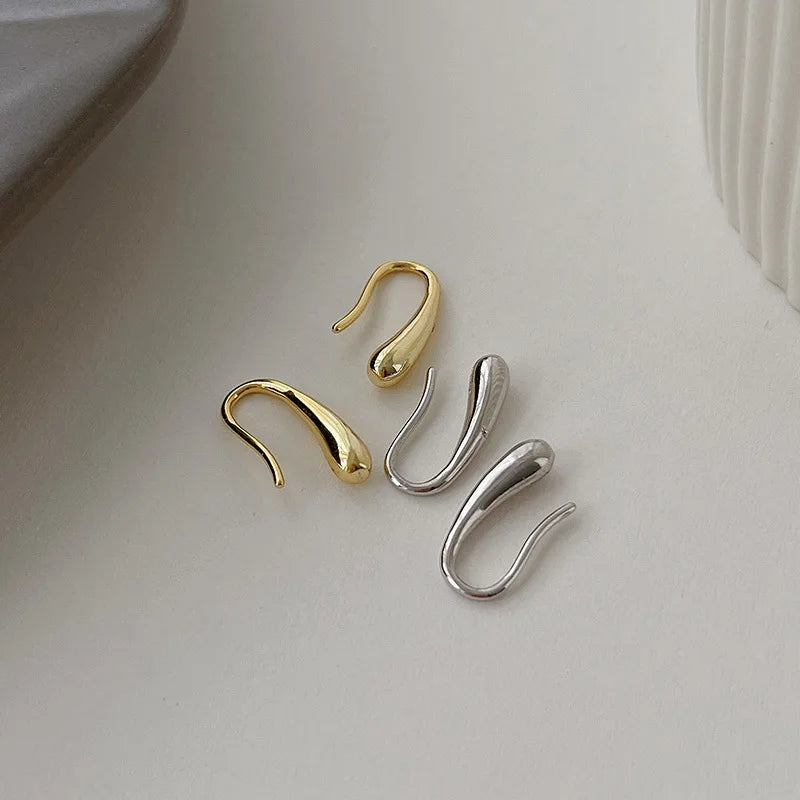 S925 Dainty Droplet Hook Earrings