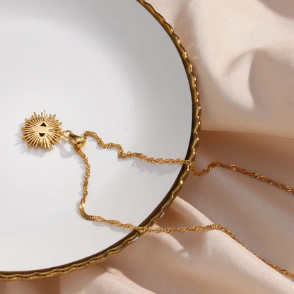 Dainty Diamond Evil Eye Necklace