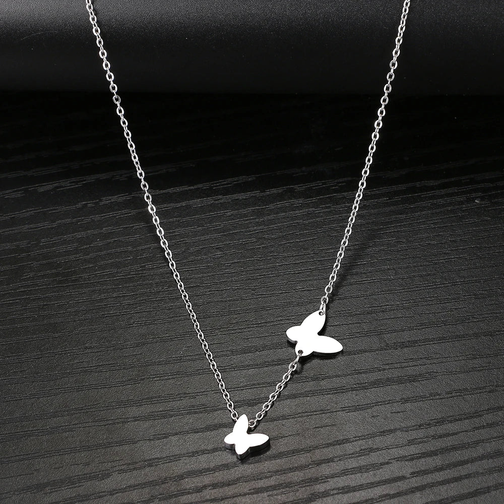 Dainty Fluttering Butterfly Necklace
