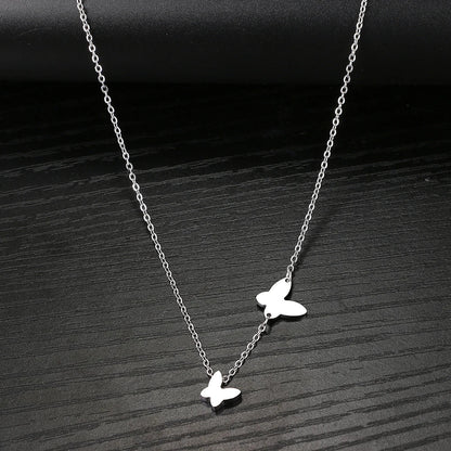 Dainty Fluttering Butterfly Necklace