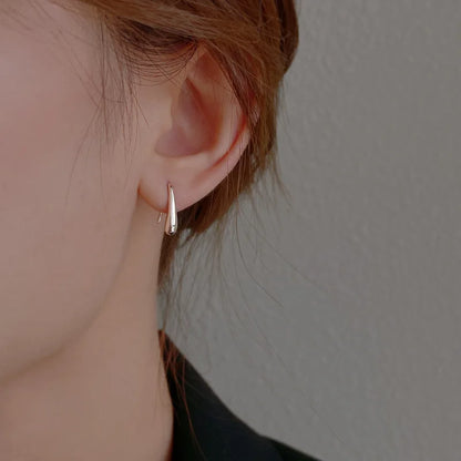 S925 Dainty Droplet Hook Earrings