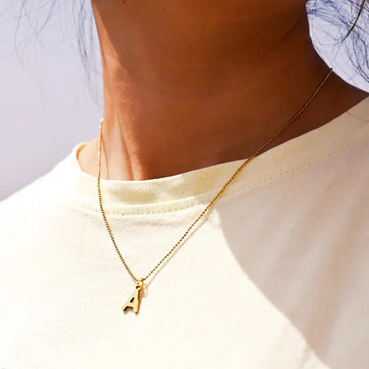 Colorful Beaded Initial Choker Necklace