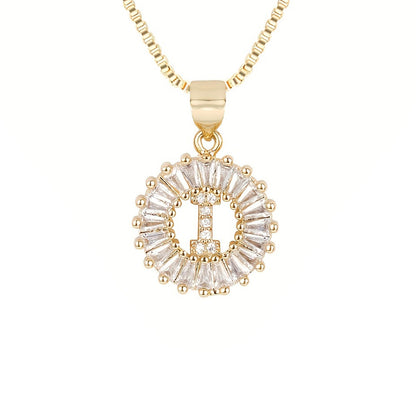 Circle Initial Necklace