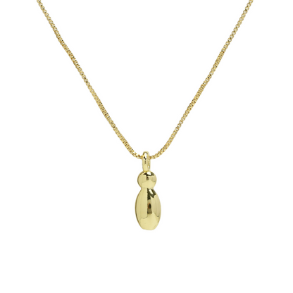 Chunky Feminine Letter Initial Necklace