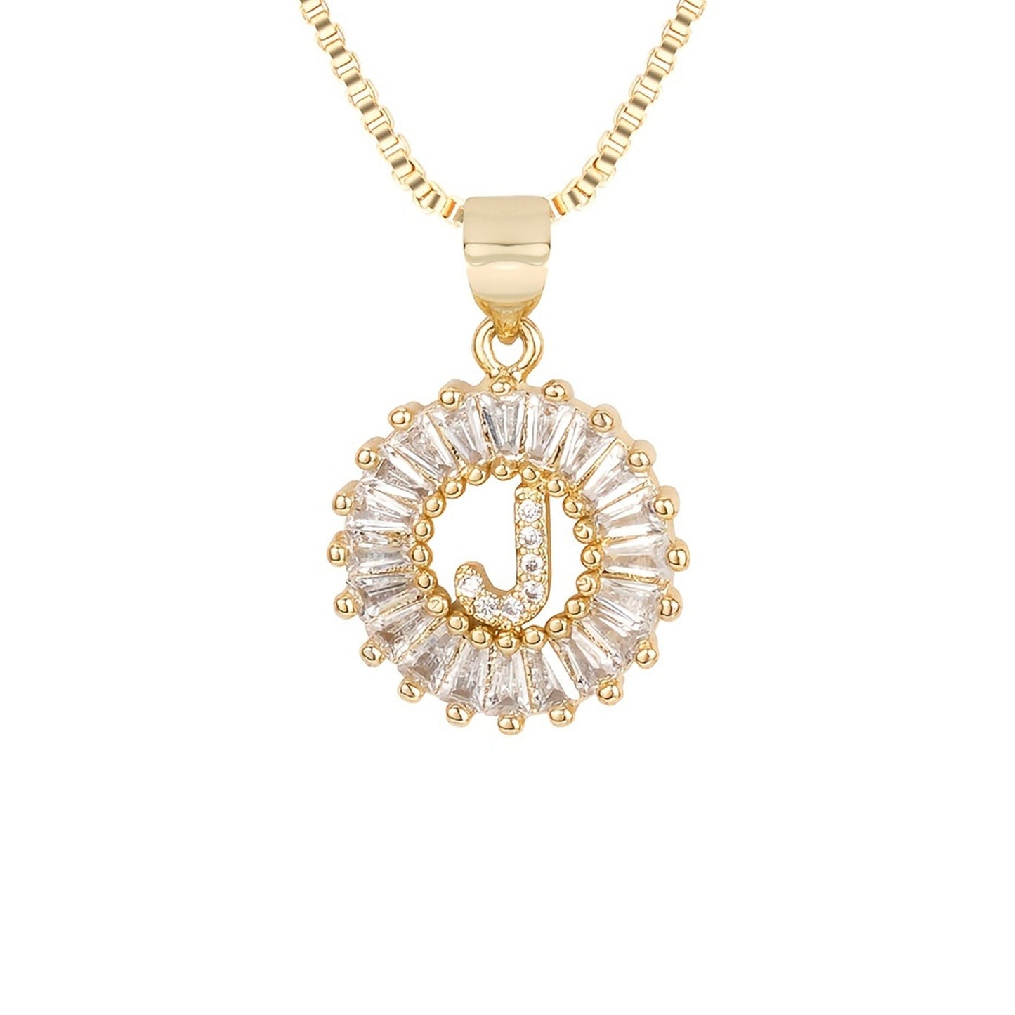 Circle Initial Necklace