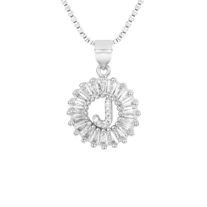 Circle Initial Necklace