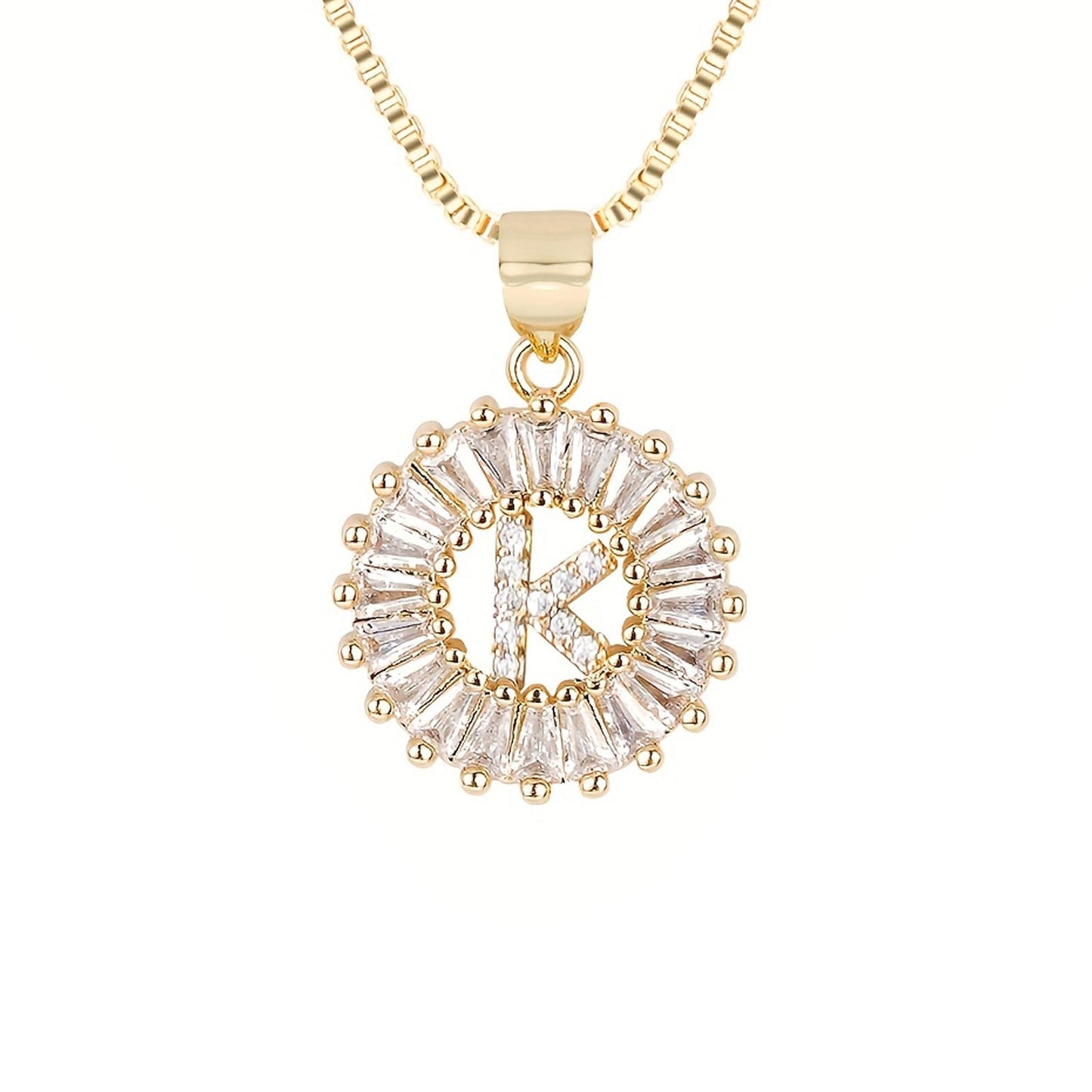 Circle Initial Necklace