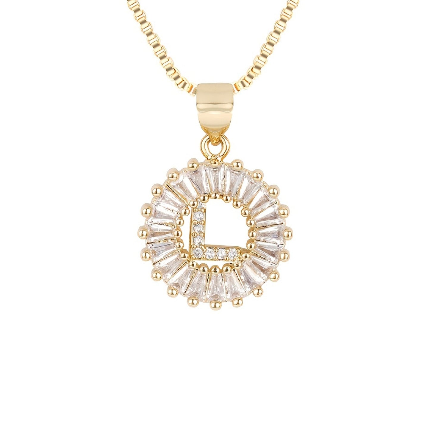 Circle Initial Necklace