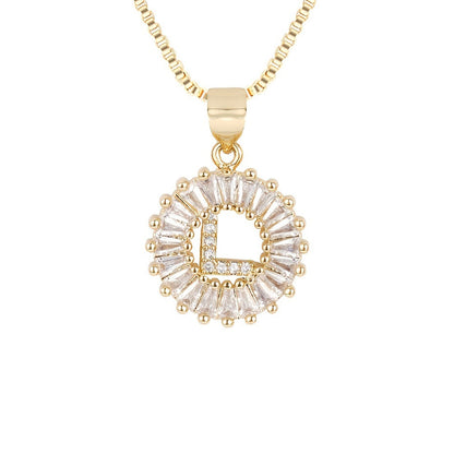 Circle Initial Necklace