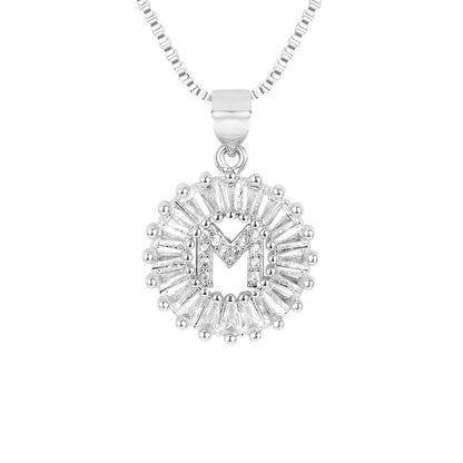 Circle Initial Necklace