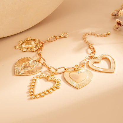 Chunky Heart Charm Necklace