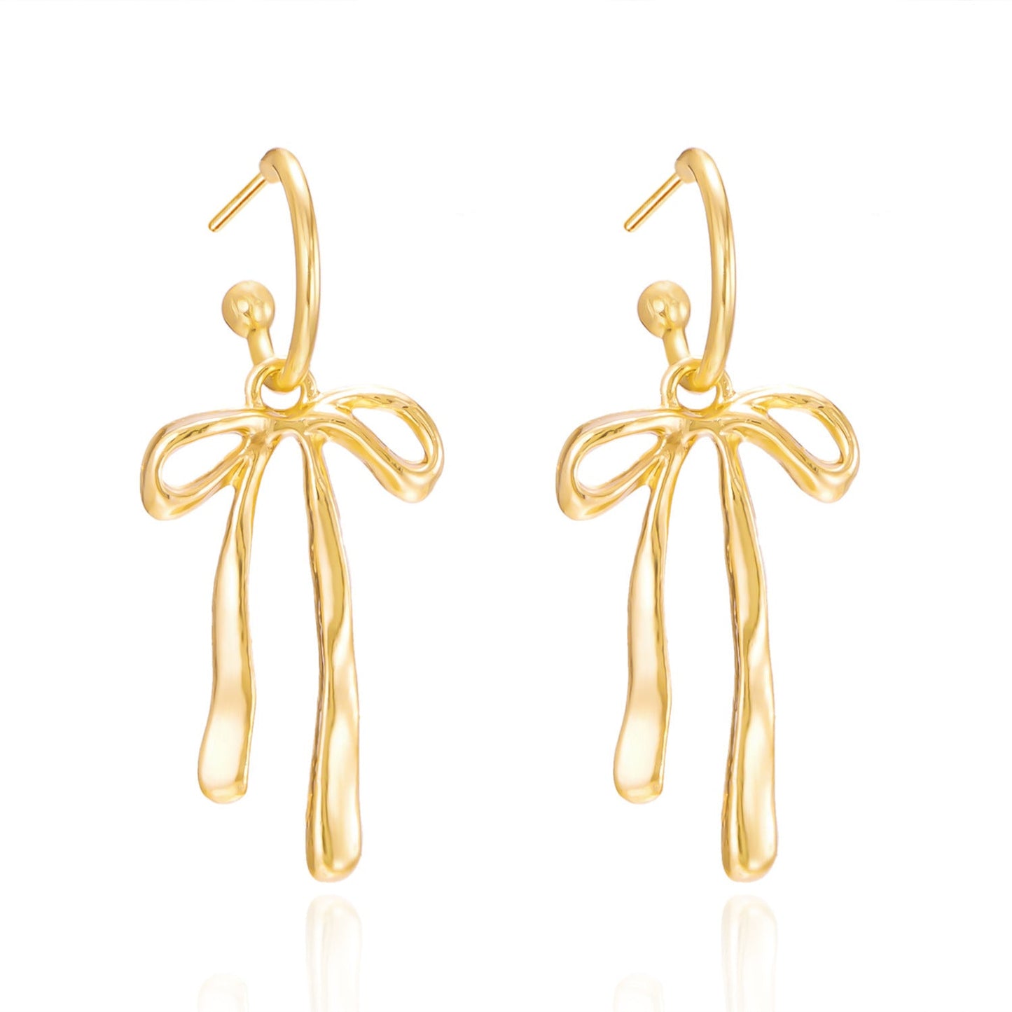 Dainty Dangle Bow Earrings