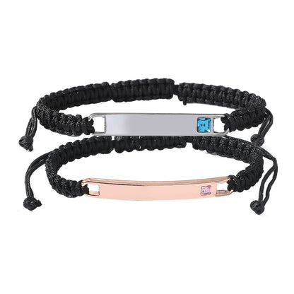 Personalized Magnetic Heart Love Bracelet Set