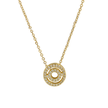 Dazzling Diamond Initial Necklace