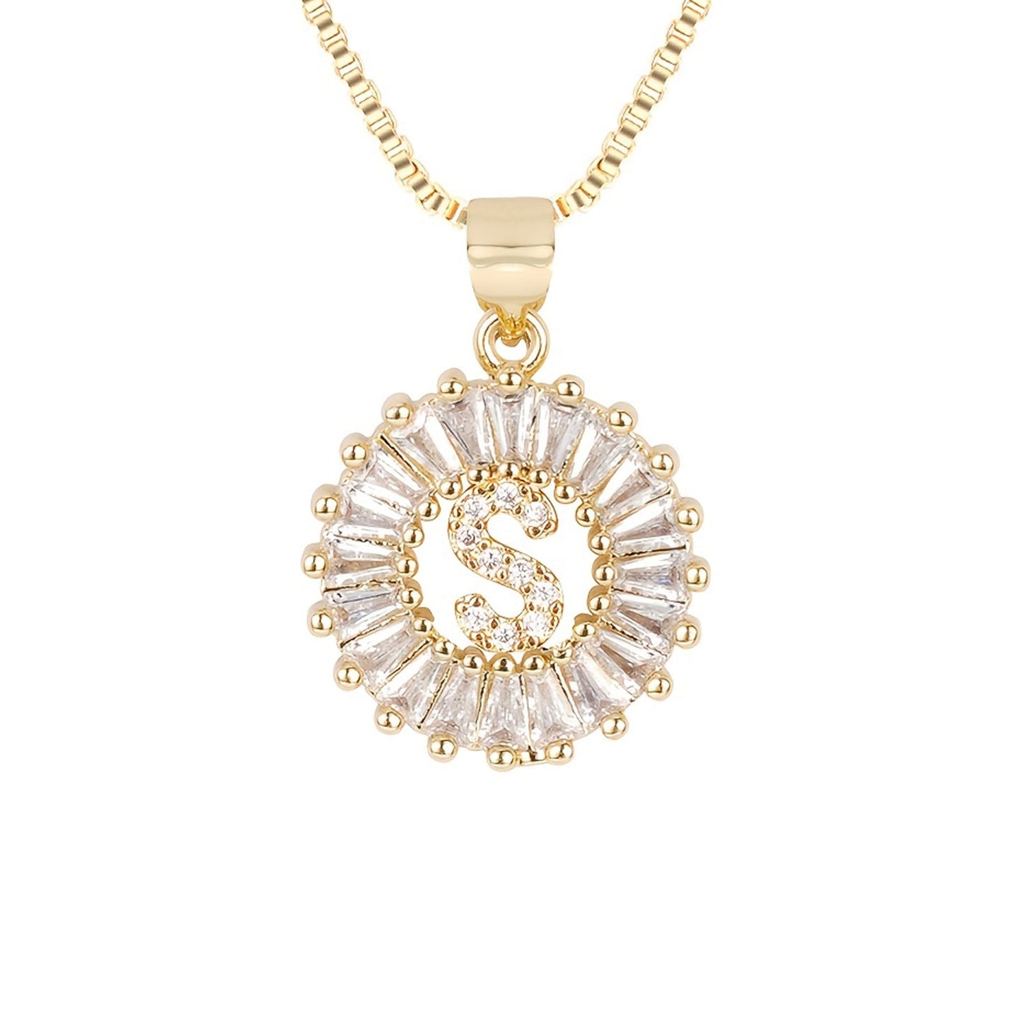 Circle Initial Necklace