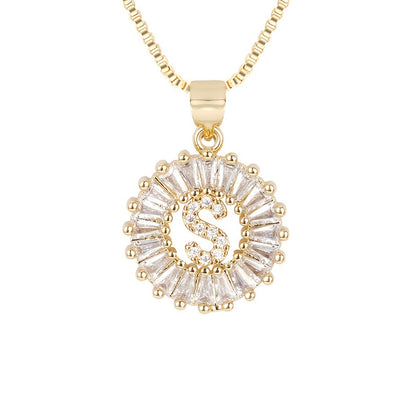 Circle Initial Necklace