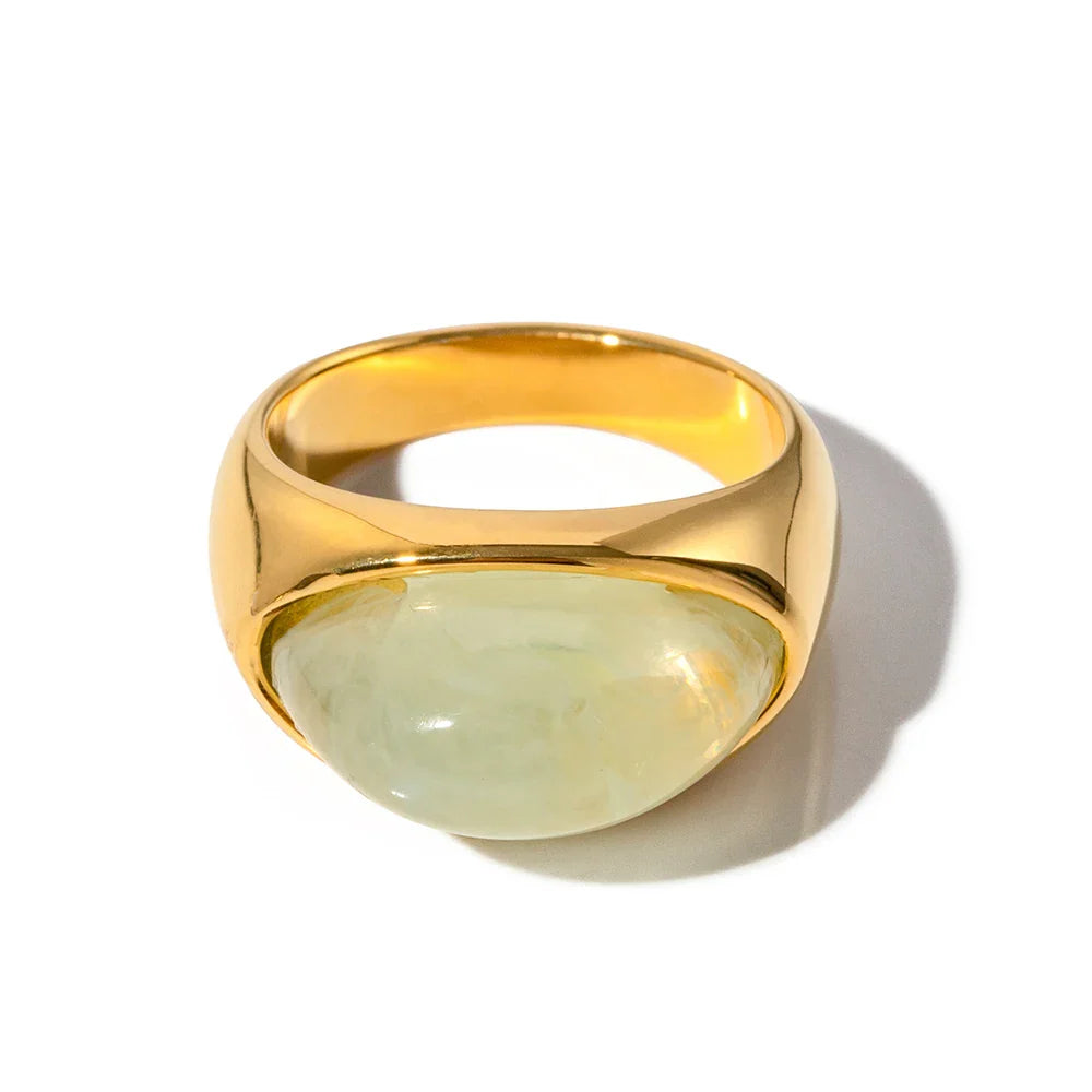 Chunky Oval Stone Set Ring