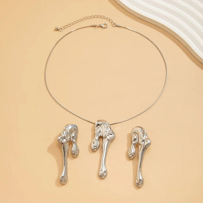 Melting Drops Necklace and Earring Set
