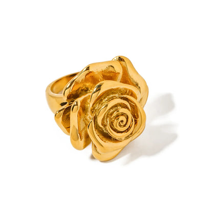 18k Rose Signet Ring