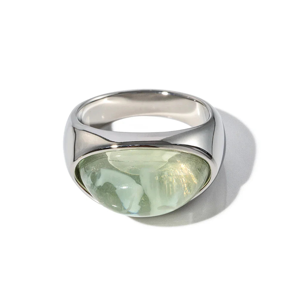 Chunky Oval Stone Set Ring