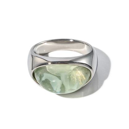 Chunky Oval Stone Set Ring