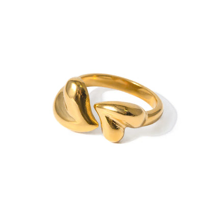 Elegant Adjustable Love Heart Ring