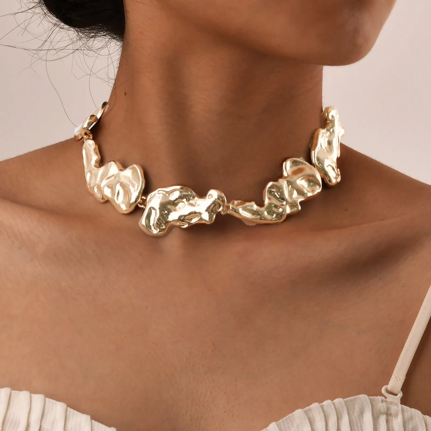 Melted Lava Choker Necklace